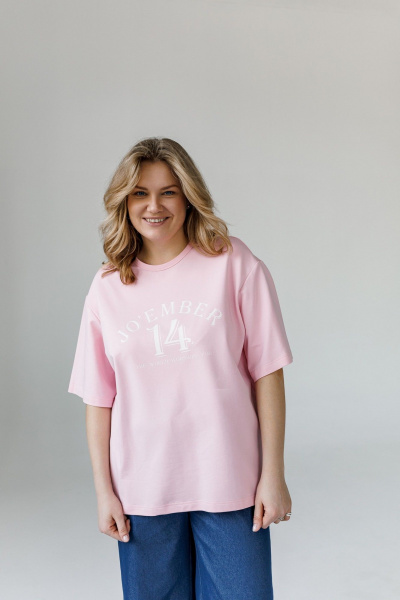 Футболка JoEmber 28 розовый - фото 1