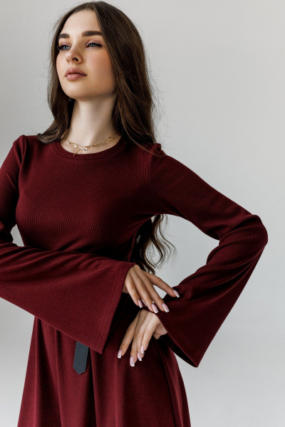 Платье JoEmber 29 бордо - фото 5