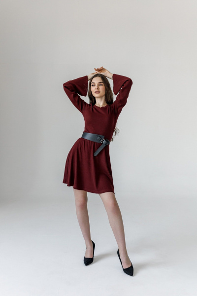 Платье JoEmber 29 бордо - фото 4