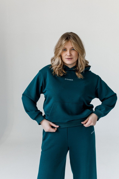 Брюки, худи JoEmber 23 изумруд - фото 2