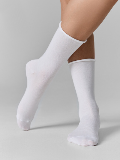 Носки Mark Formelle 245A-1303/253245A белый_св.серый_меланж_черный_рис.1303 - фото 1