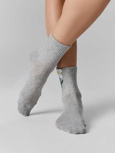 Носки Mark Formelle 279K-2758/24279K серый_меланж_рис.2758 - фото 2