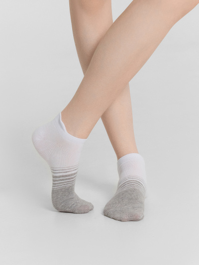 Носки Mark Formelle 309C-3144/25309C белый_серый_меланж_рис.3144 - фото 1