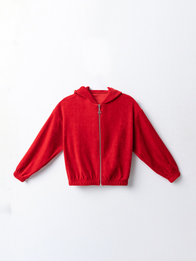 Брюки, толстовка Mark Formelle 397755/25-39269П-3-3 спелая_вишня_печать_1сл_аппликация_из_страз_спинк - фото 2