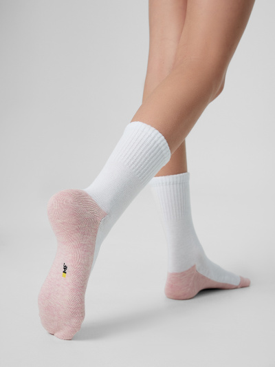 Носки Mark Formelle 444A-3078/B3-253444A белый_роз.мел_беж.мел_сер.мел._рис.3078 - фото 3