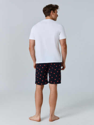 Футболка, шорты Mark Formelle 591051/25-5876ПП-0 белый_боксерские_перчатки_на_черном_3_сл_на_пол - фото 2