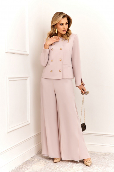 Брюки, жакет AGATTI 5999 пудра - фото 2
