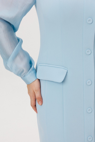 Платье ANIDEN 715-3 голубой - фото 8