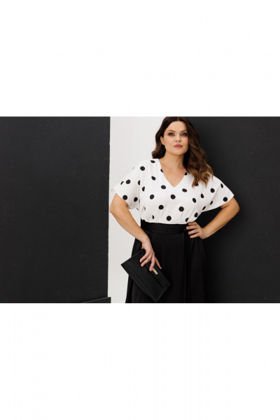 Платье ANIDEN 721-3 черно-белый - фото 10