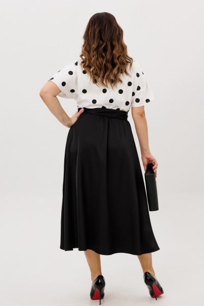 Платье ANIDEN 721-3 черно-белый - фото 9