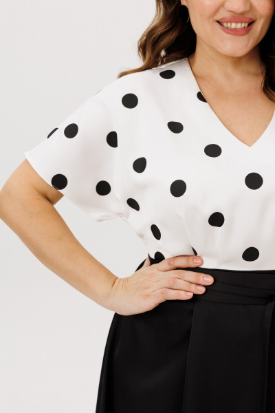 Платье ANIDEN 721-3 черно-белый - фото 6