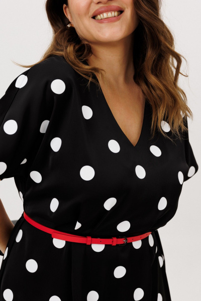 Платье ANIDEN 721-4 черно-белый - фото 5