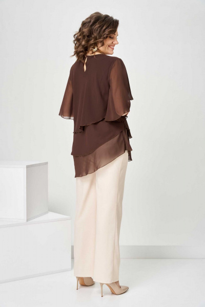 Туника Асолия 4100 коричневый - фото 7