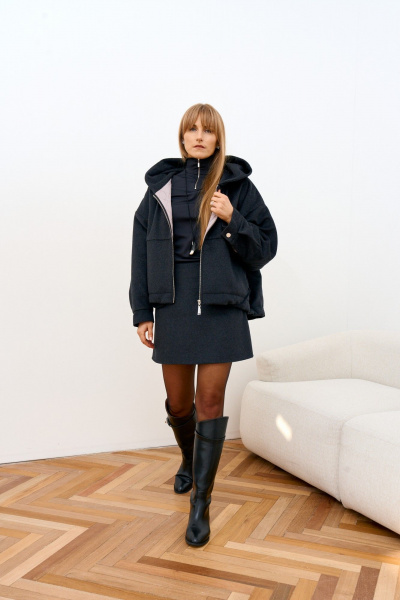 Бомбер FAMA 24121 графит - фото 8