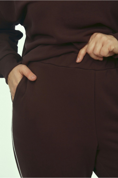 Брюки, джемпер OVERYOU М239/1 шоколадный - фото 9