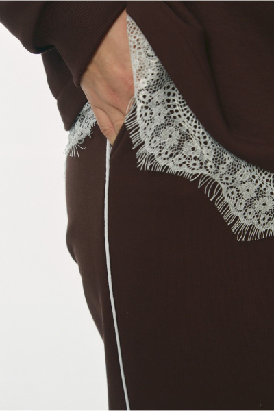 Брюки, джемпер OVERYOU М239/1 шоколадный - фото 8