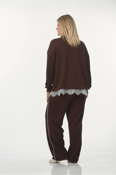 Брюки, джемпер OVERYOU М239/1 шоколадный - фото 6