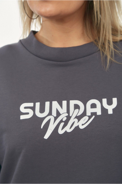 Джемпер OVERYOU М240 графит - фото 6