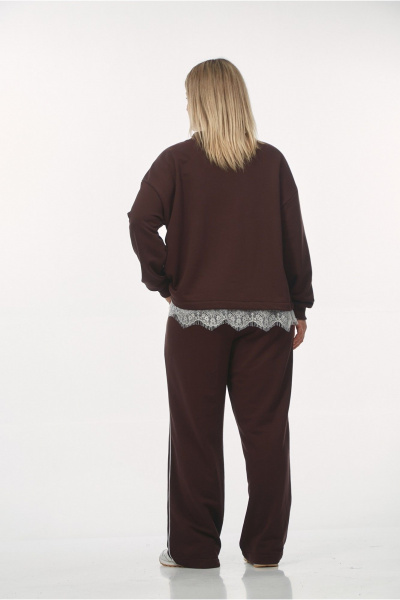 Джемпер OVERYOU М240/1 шоколадный - фото 7