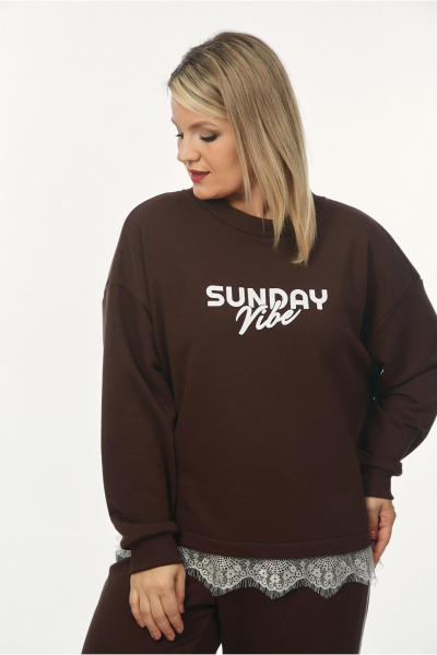 Джемпер OVERYOU М240/1 шоколадный - фото 2