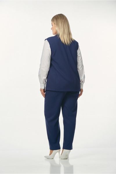 Брюки, жилет OVERYOU М241 синий - фото 3