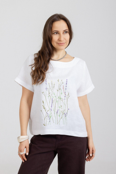 Блуза Mirolia 1277 белый - фото 1