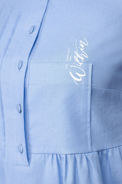 Платье Мишель стиль 1115-2 голубой - фото 6