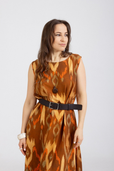 Платье Mirolia 1281 коричневый - фото 6