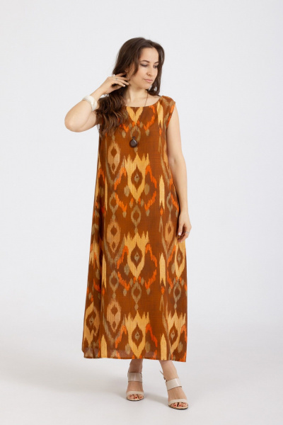 Платье Mirolia 1281 коричневый - фото 1