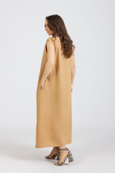 Платье Mirolia 1281 горчичный - фото 6