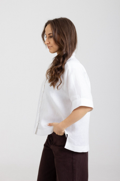 Блуза Mirolia 1283 белый - фото 4