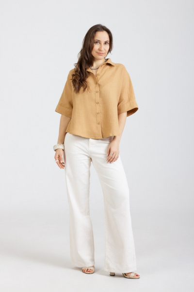Блуза Mirolia 1285 горчица - фото 6