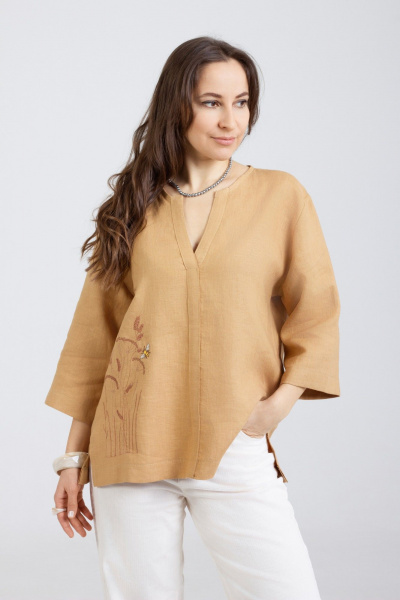 Туника Mirolia 1293 горчица - фото 4