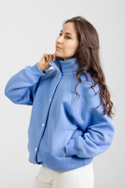 Блуза Mirolia 1295 голубой - фото 2