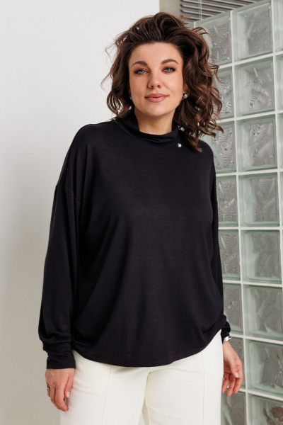 Лонгслив BegiModa 4159 черный - фото 2