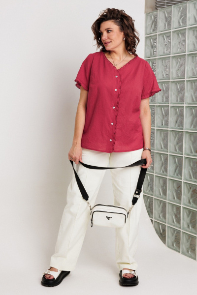 Блуза BegiModa 4160 рубин - фото 3