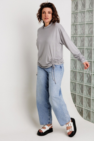 Лонгслив BegiModa 4161 пепел - фото 5