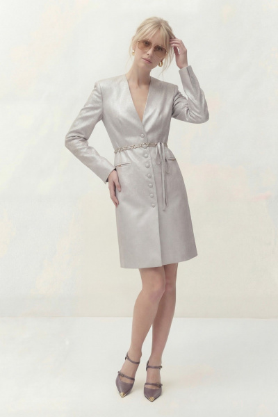 Платье Lokka 1834 жемчужно-серый - фото 2