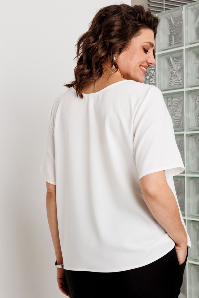 Блуза BegiModa 4166 белый - фото 8