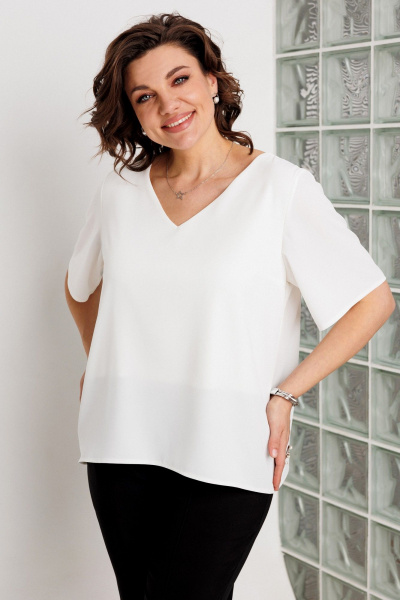 Блуза BegiModa 4166 белый - фото 1