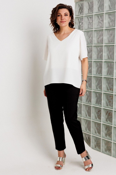 Блуза BegiModa 4166 белый - фото 7