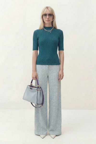 Джемпер Lokka 1836 бирюзовый - фото 6