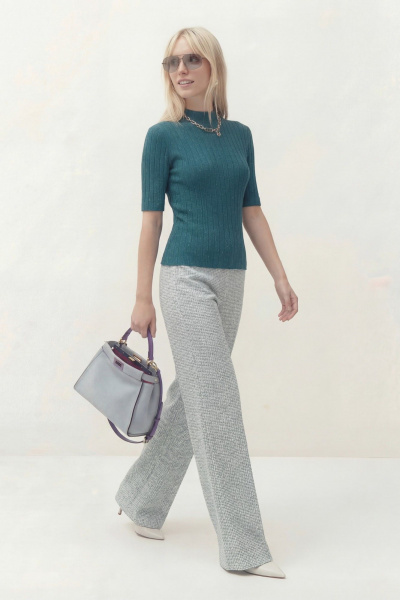 Джемпер Lokka 1836 бирюзовый - фото 4