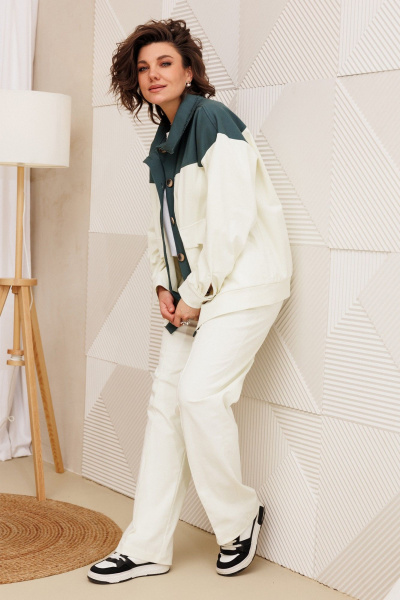 Брюки BegiModa 6081 молочный - фото 2