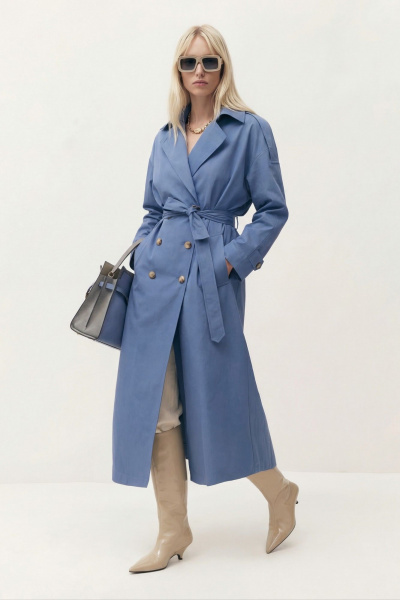 Пояс, тренч Lokka 1843 темно-голубой - фото 6