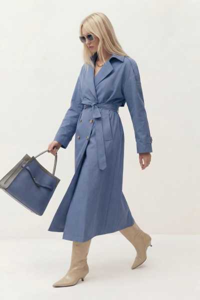 Пояс, тренч Lokka 1843 темно-голубой - фото 4