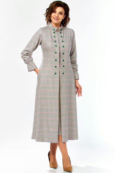 Платье Celentano lite 5082 клетка - фото 1