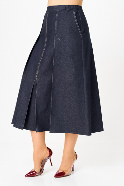 Жакет, юбка Aira Style 24139 синий - фото 7