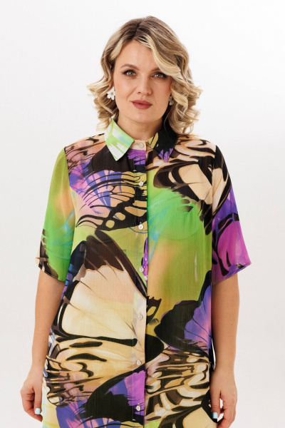 Блуза, брюки Anastasia м-1334 лайм - фото 8