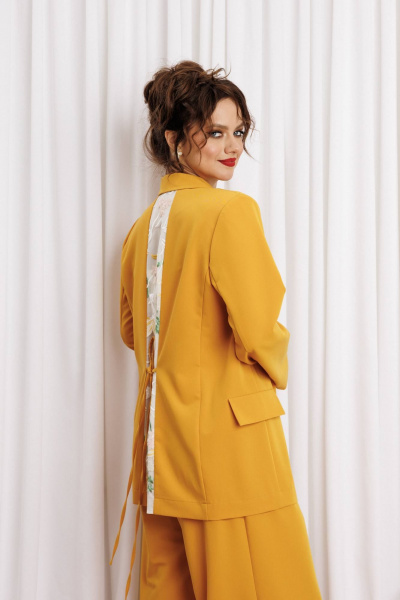 Брюки, жакет Anastasia м-1337 горчица - фото 7